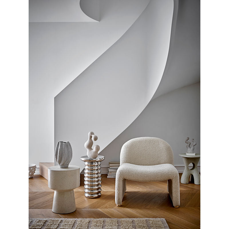 Bloomingville Spike Beistelltisch, Silber, Steingut