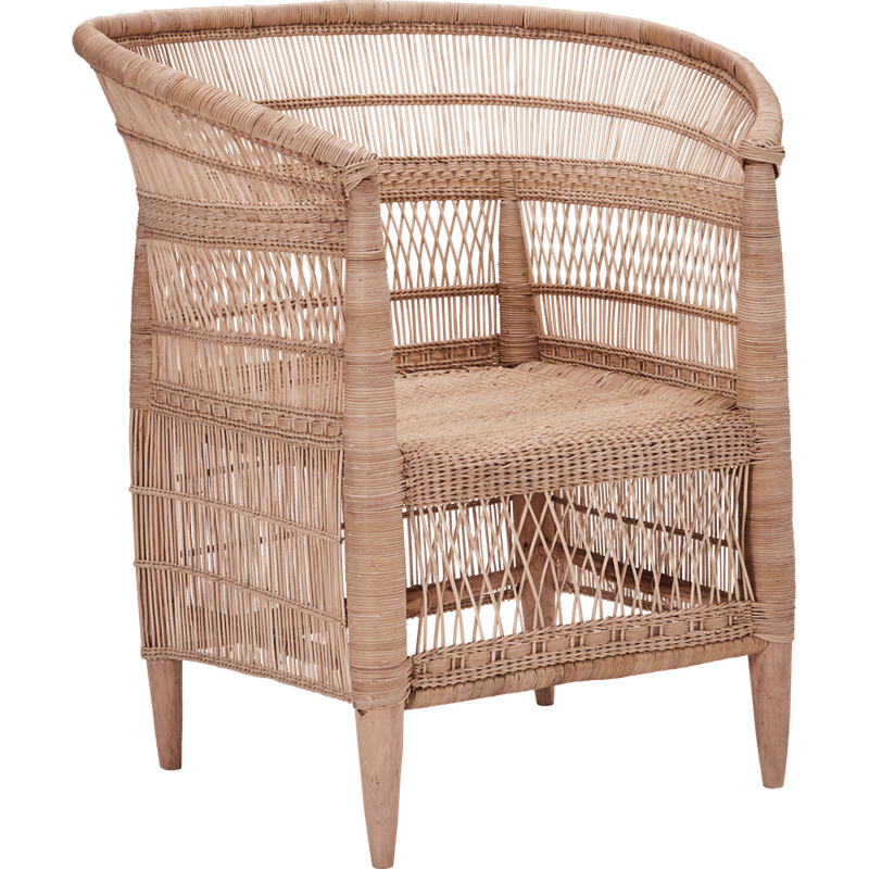 Chaise Rika de House Doctor avec accoudoirs, Naturel