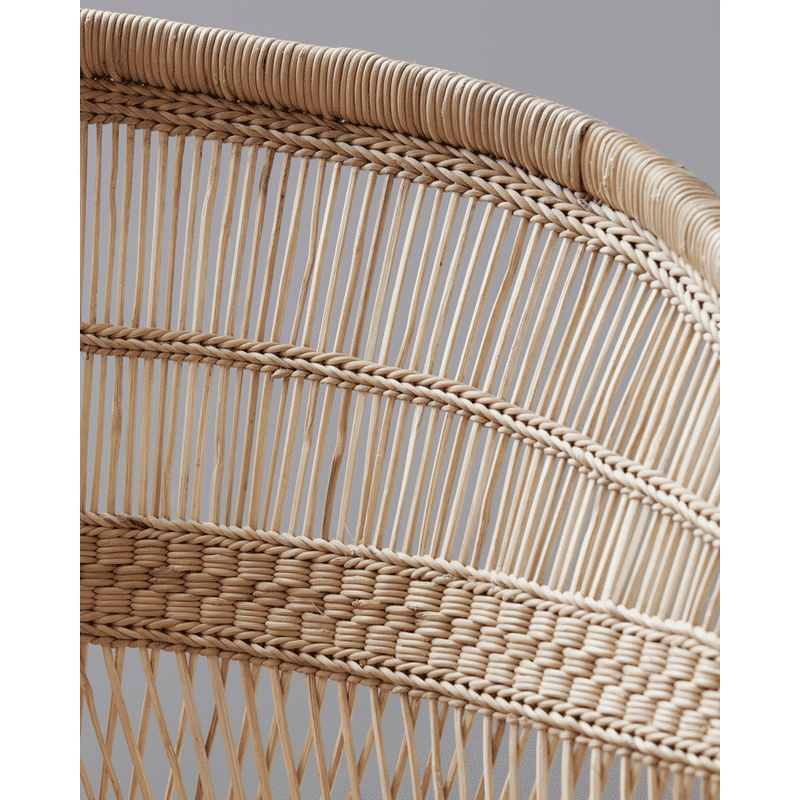 Chaise Rika de House Doctor avec accoudoirs, Naturel