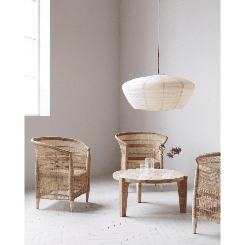 Chaise Rika de House Doctor avec accoudoirs, Naturel