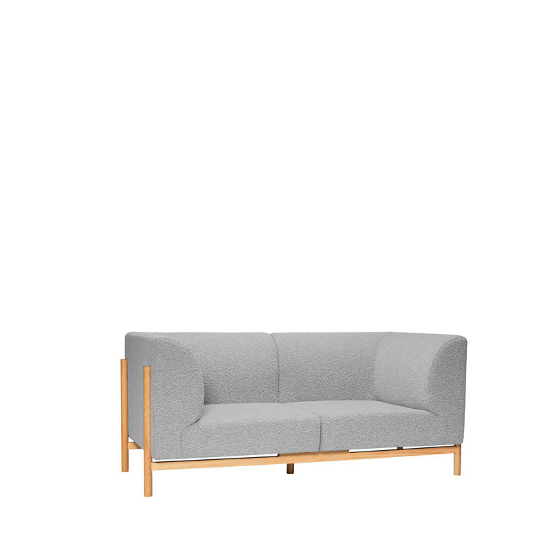 Hübsch Moment 2-Sitzer-Sofa, grau