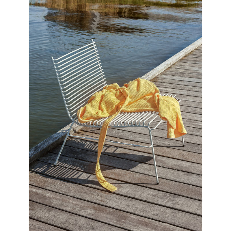 Sillón de cuerda Hübsch, gris claro
