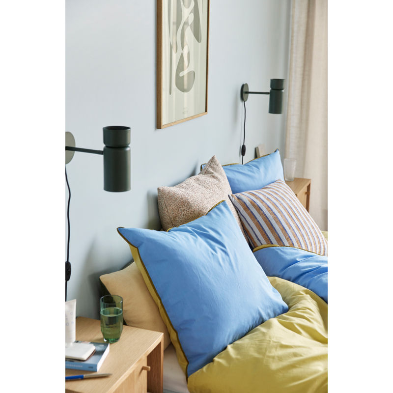 Hübsch Aki Literie 60/200 Bleu/Jaune