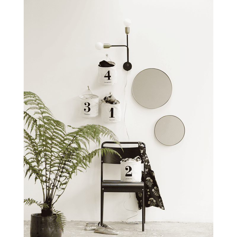 Lampe murale moléculaire House Doctor, Noir, Laiton