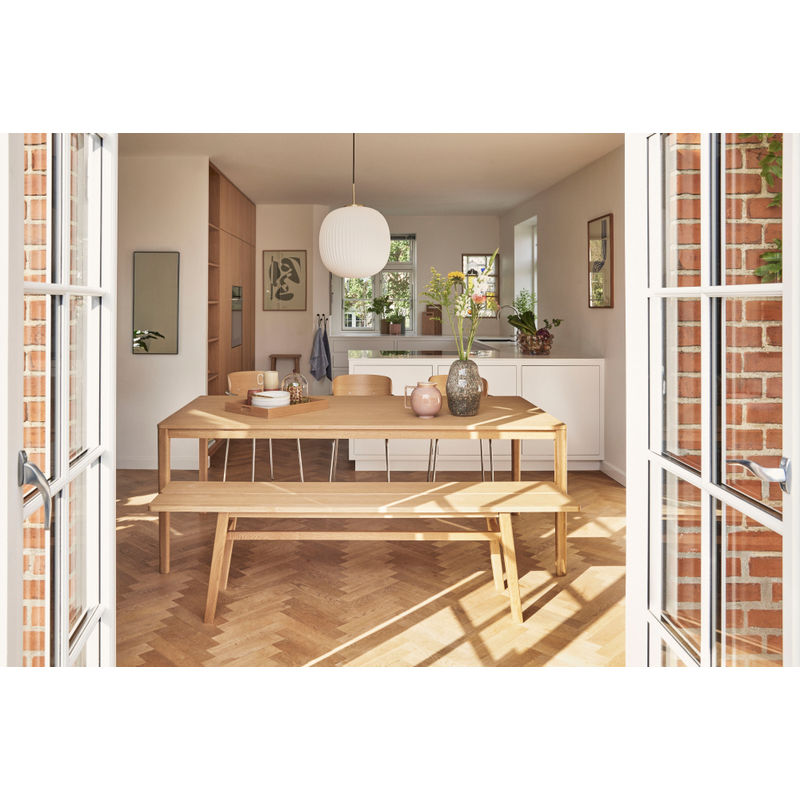 Lámpara colgante Hübsch Serene Ø42, blanca