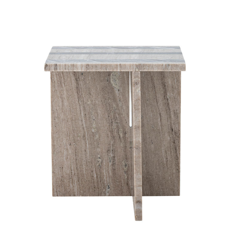 Table d'appoint Bloomingville Clea, marron, marbre
