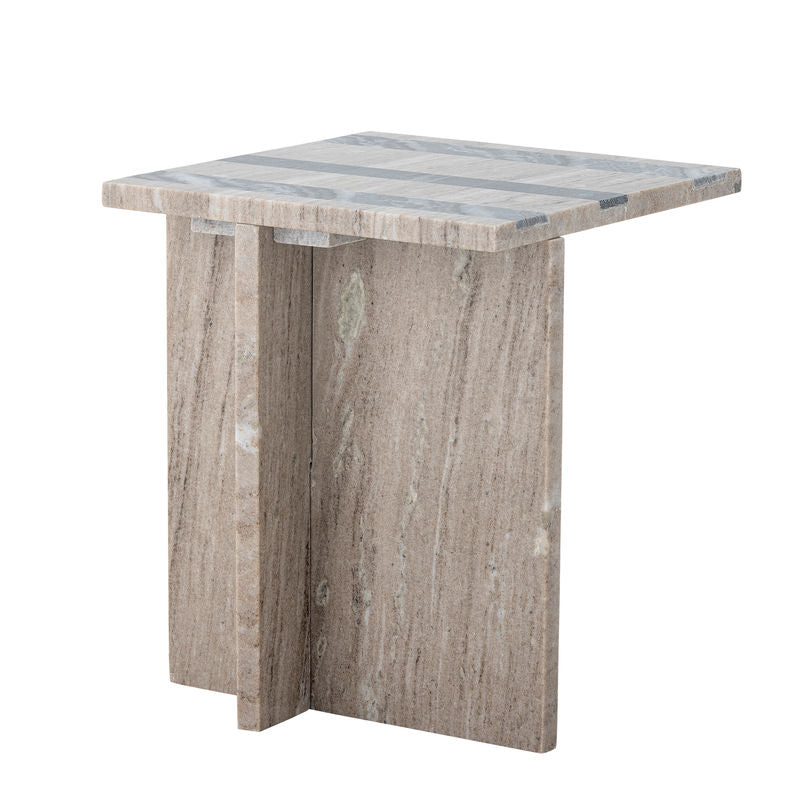 Table d'appoint Bloomingville Clea, marron, marbre