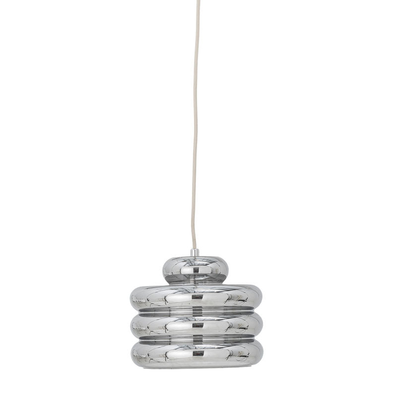 Suspension Bloomingville Spike, argent, verre
