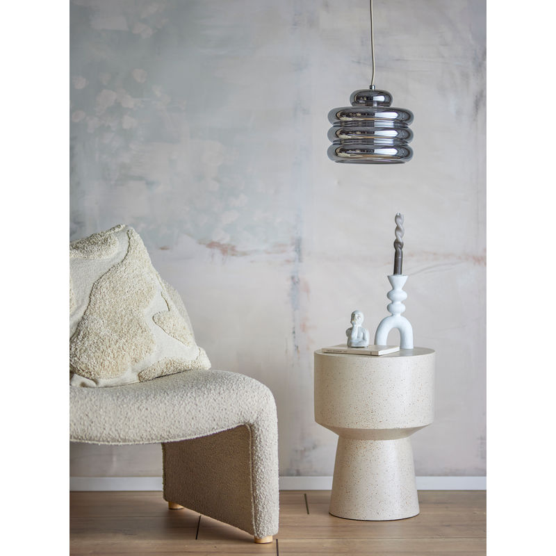 Suspension Bloomingville Spike, argent, verre