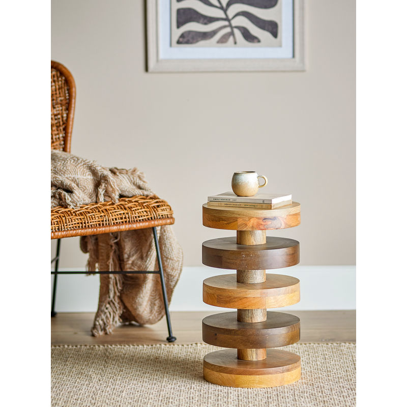 Table d'appoint Franka de Bloomingville, marron, bois