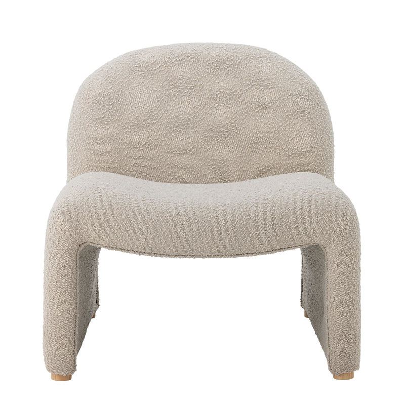 Fauteuil Bloomingville Neel Lounge, naturel, polyester