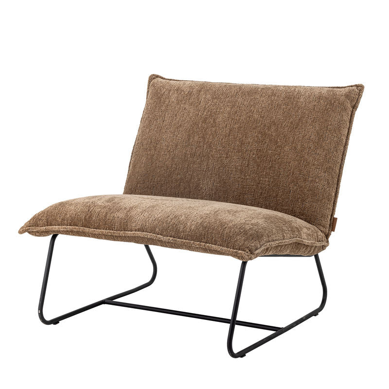 Fauteuil Bloomingville Cape Lounge, marron, polyester