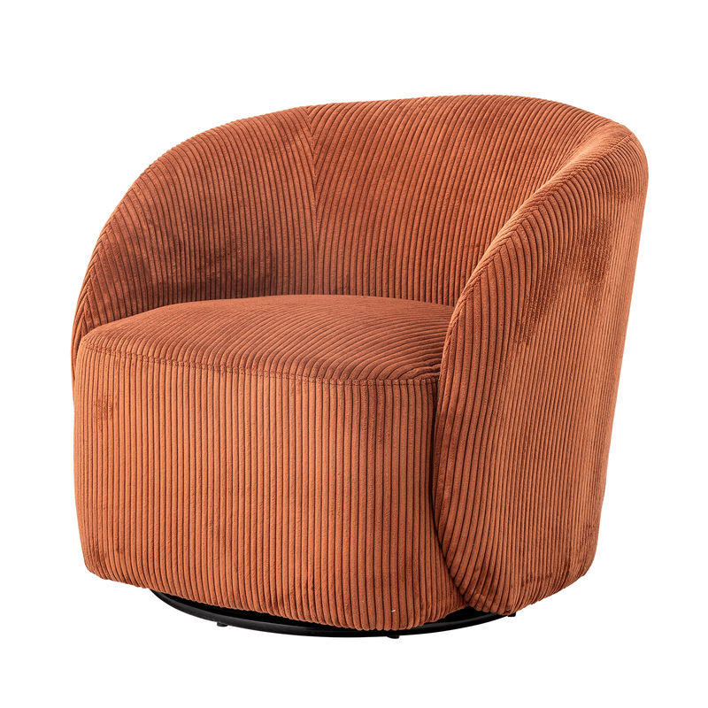 Fauteuil Pradi de Bloomingville, orange, polyester