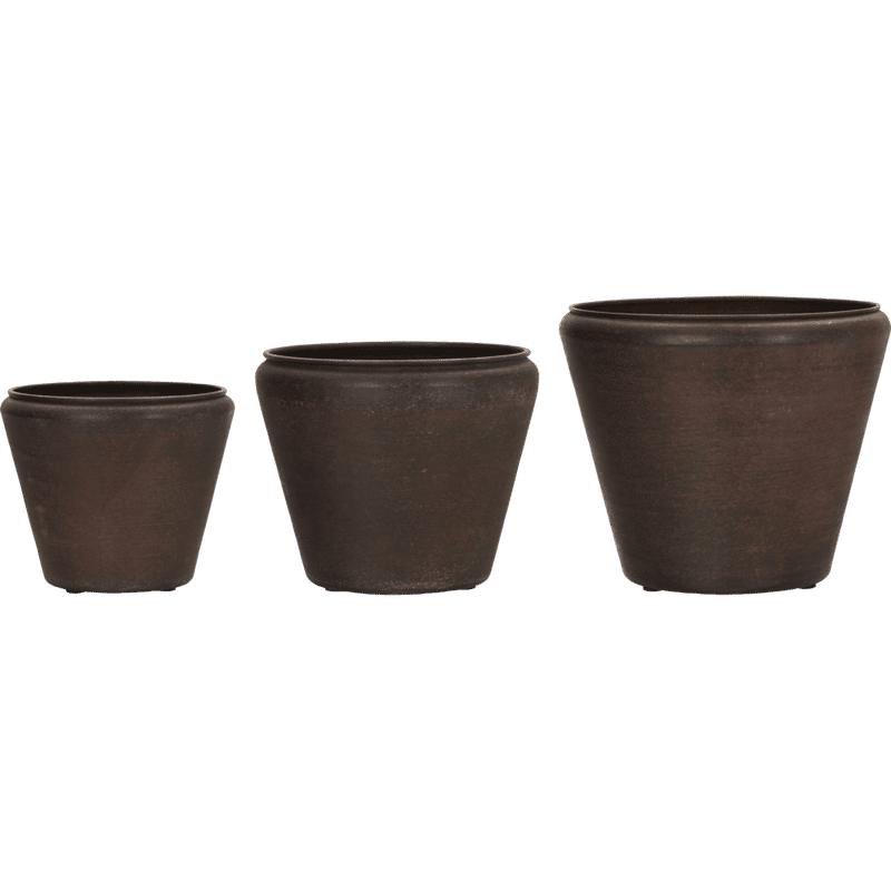 House Doctor Funnel Plantenbakken, Antiek bruin