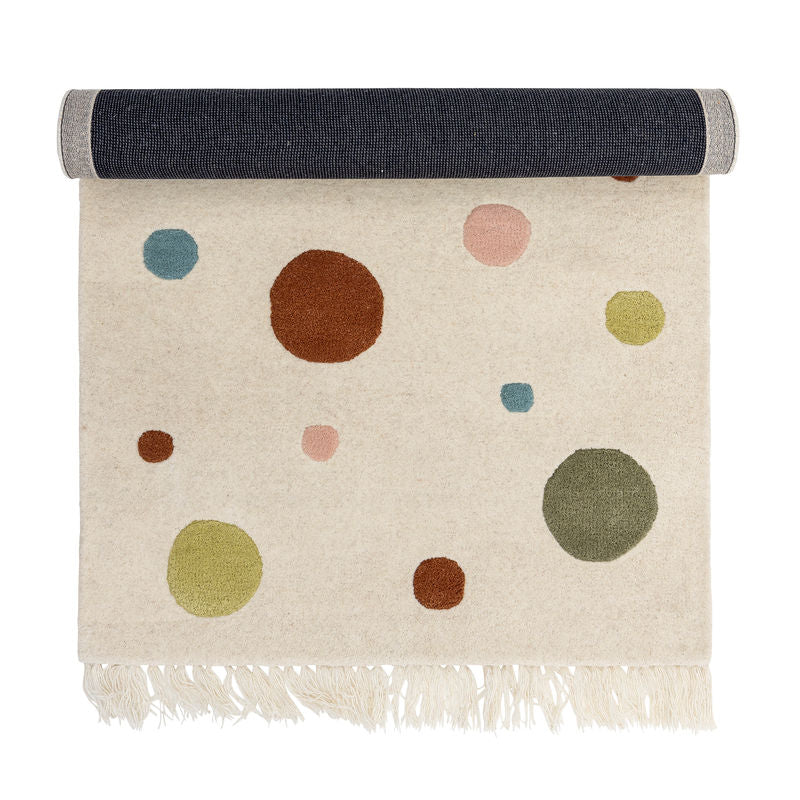 Tapis Bloomingville MINI Clennie, Naturel, Laine