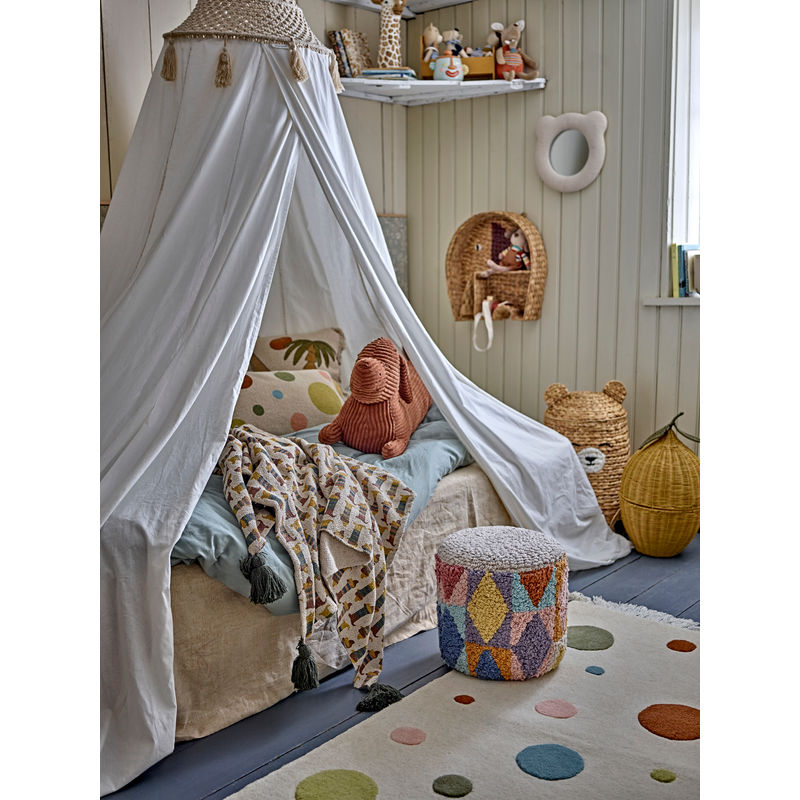 Tapis Bloomingville MINI Clennie, Naturel, Laine