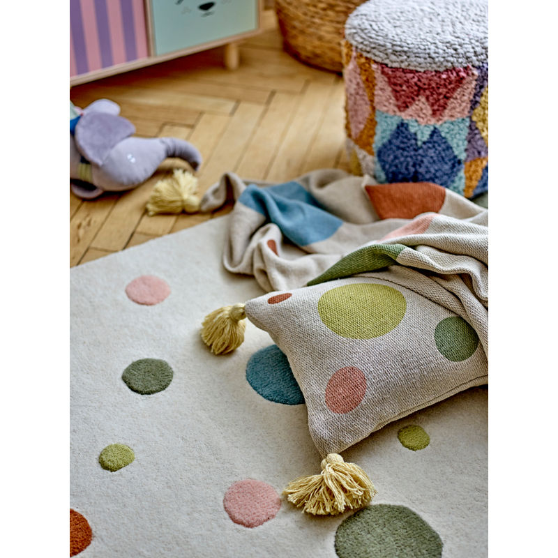Tapis Bloomingville MINI Clennie, Naturel, Laine