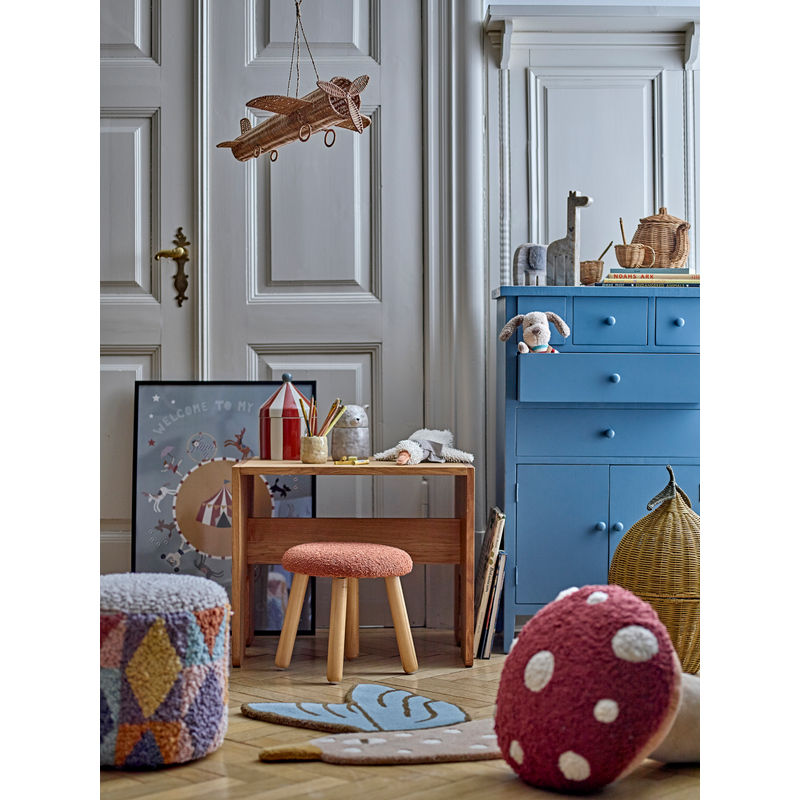 Pouf Miaki Bloomingville MINI, Gris, Coton