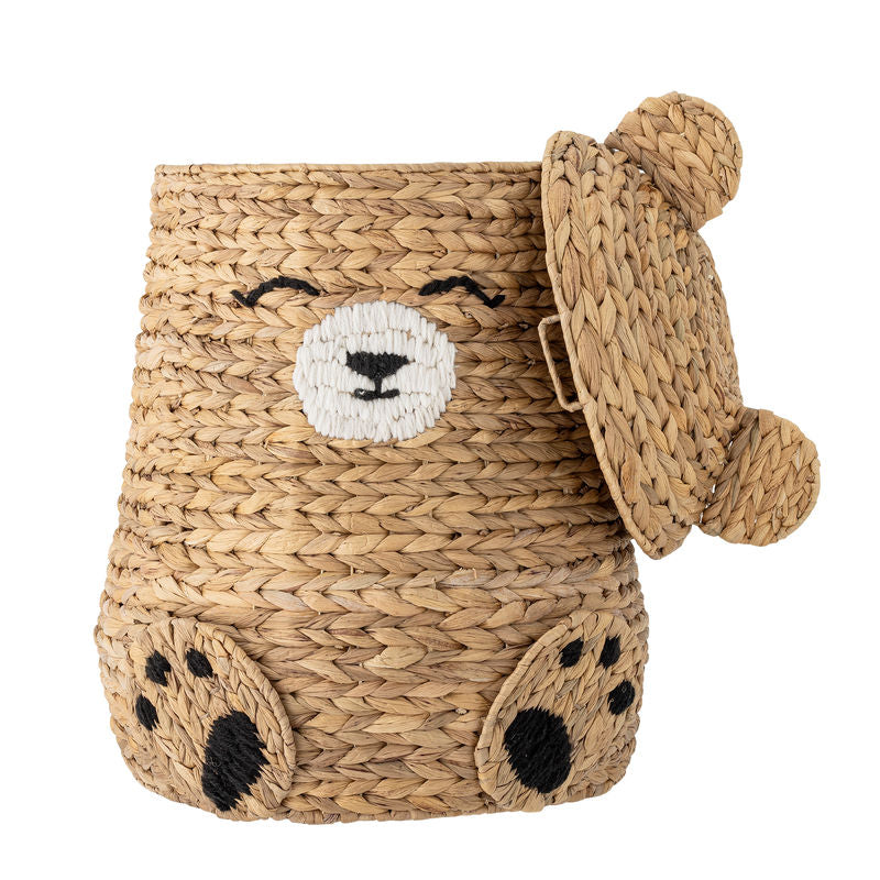 Panier Timon Bloomingville MINI avec couvercle, Nature