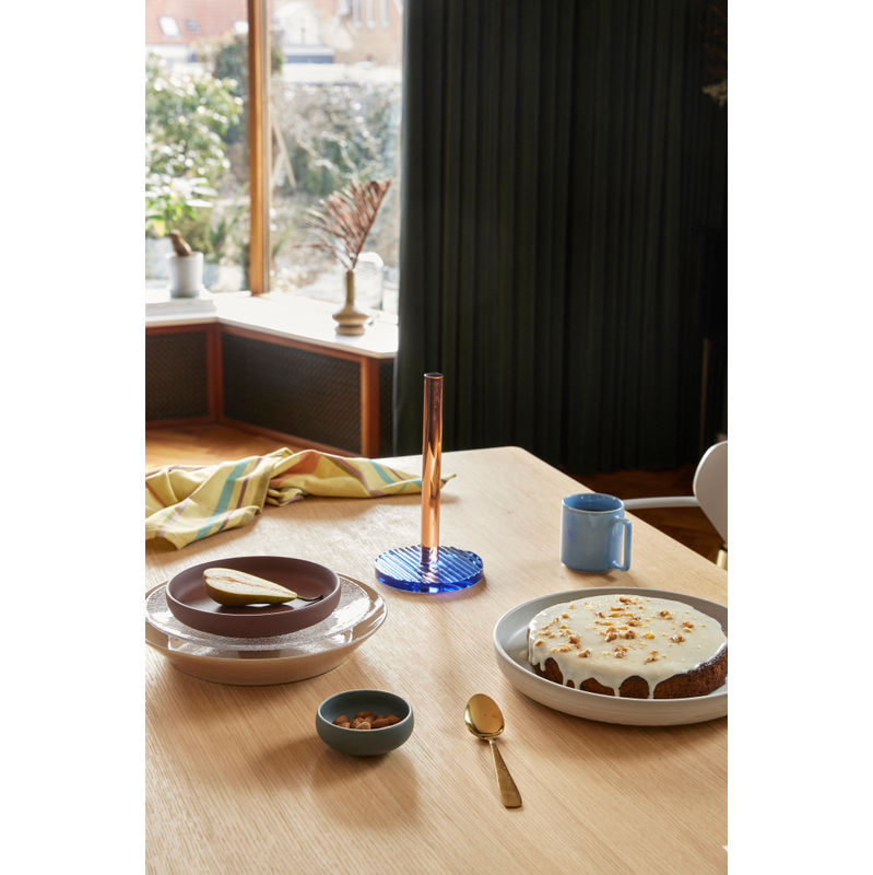 Hübsch Kiosk Keukenrolhouder Blauw/Roze