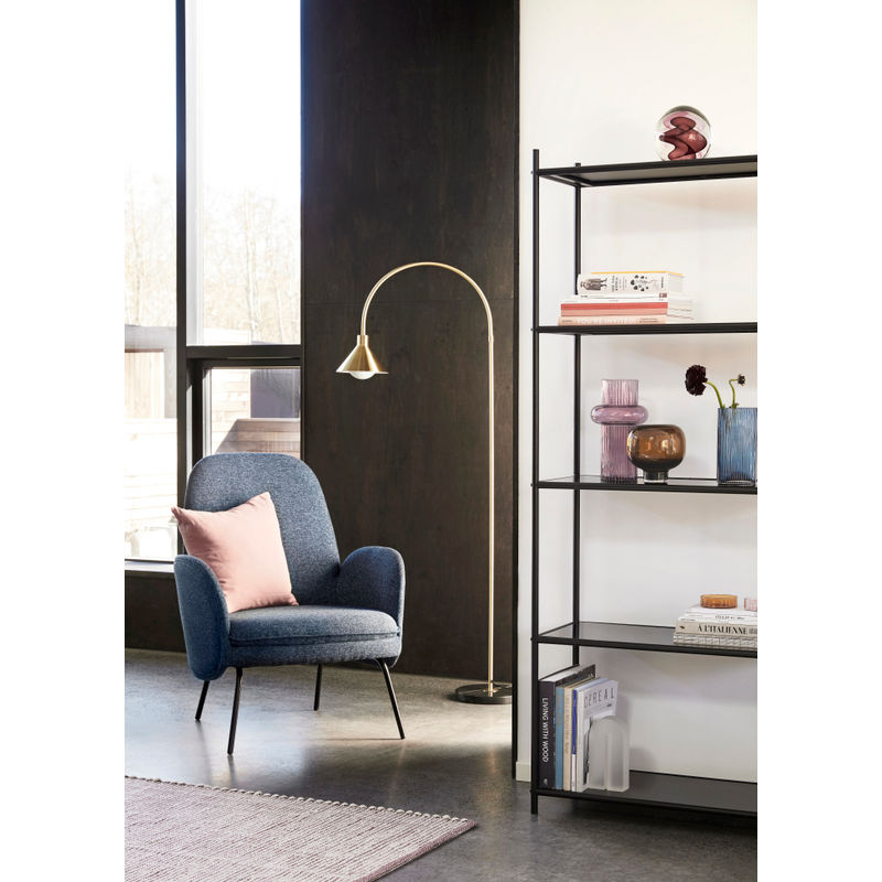 Hübsch Pipe Lampadaire Laiton