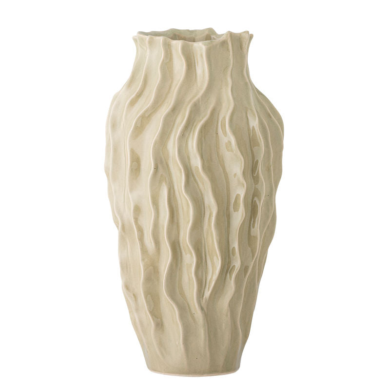 Bloomingville Valeria Vase, Natur, Steinzeug