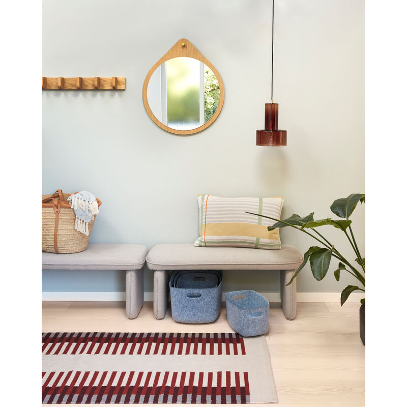 Hübsch Mellow Manden van vilt blauw (set van 4)