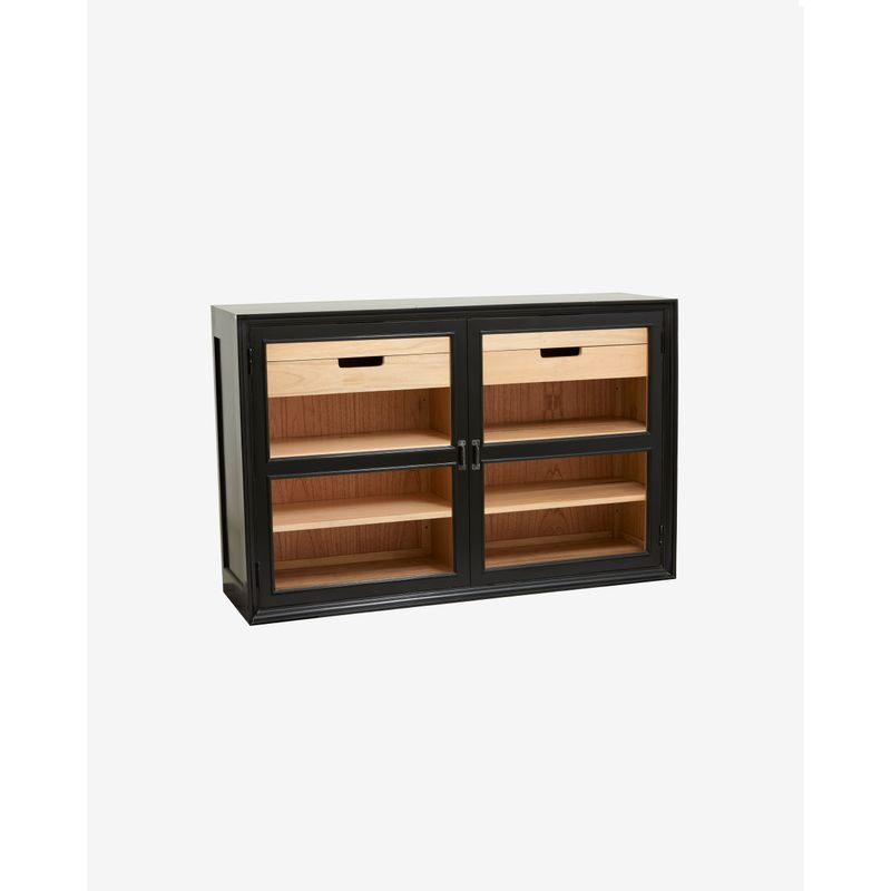 Nordal Viva kast con dos puertas, negro
