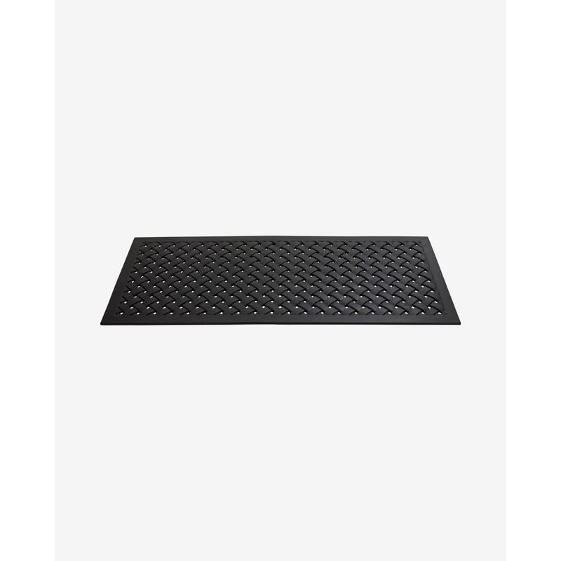Tapis de porte Nordal Calla, en caoutchouc noir