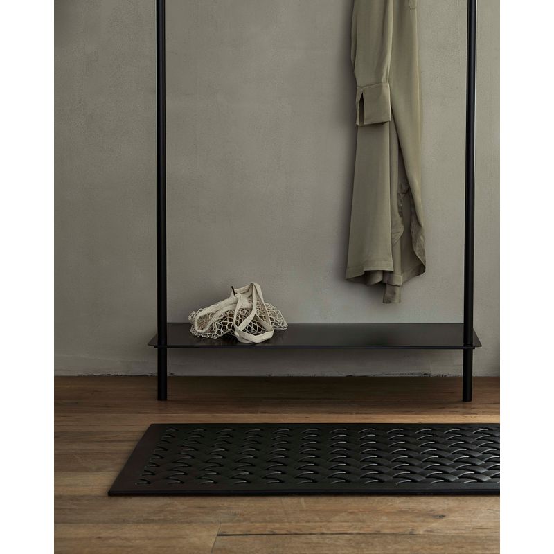 Tapis de porte Nordal Calla, en caoutchouc noir