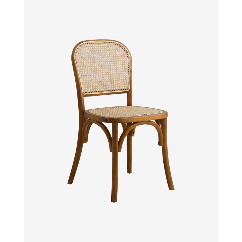 Nordal Wicky Stuhl, braun, Rattan, Holz