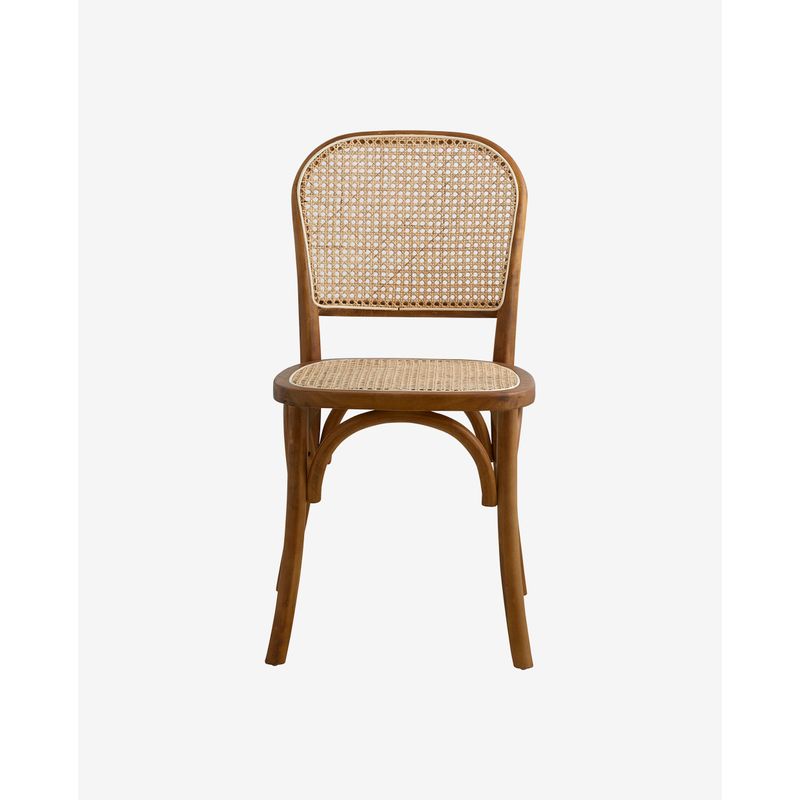 Nordal Wicky Stuhl, braun, Rattan, Holz
