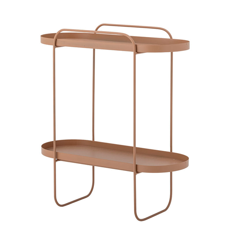 Bloomingville Riet Beistelltisch, Braun, Metall