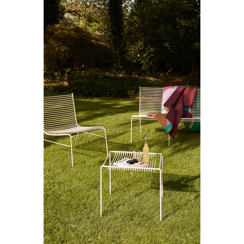 Sillón de cuerda Hübsch, gris claro