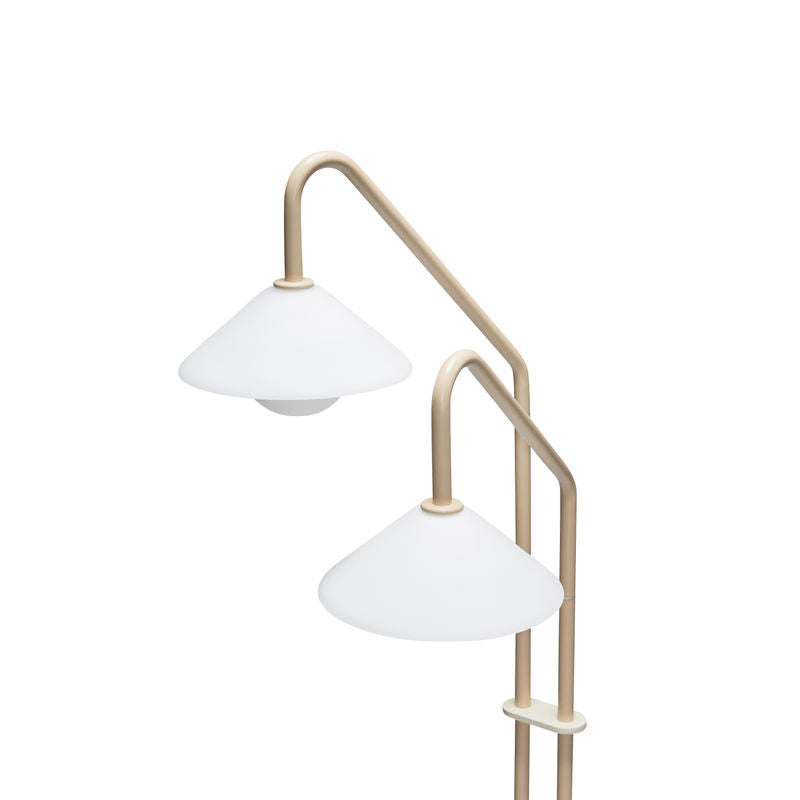 Hübsch Como vloerlamp, beige