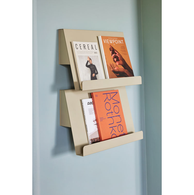 Hübsch Slope Wall porte-revues, gris
