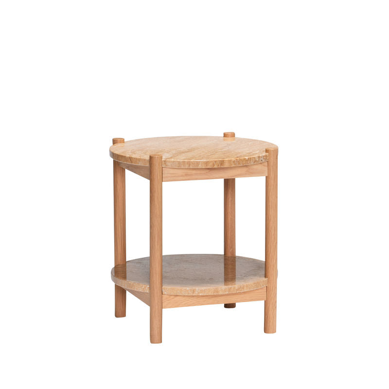 Table d'appoint Hübsch Trava, bois naturel