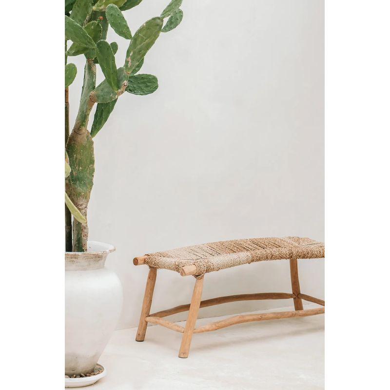 Bazar Bizar The Porto Seagrass Bench - Natural - L