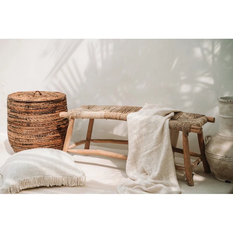 Bazar Bizar The Porto Seagrass Bench - Natural - L