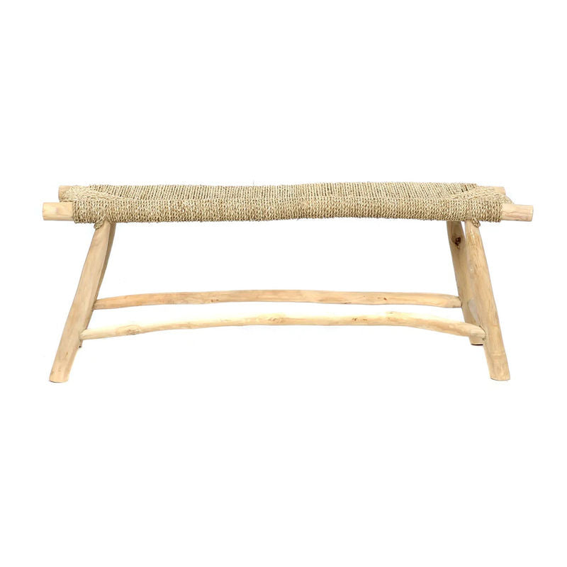 Bazar Bizar The Porto Seagrass Bench - Natural - L
