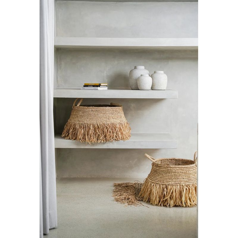 Bazar Bizar The Raffia Deluxe Baskets - Natural - L