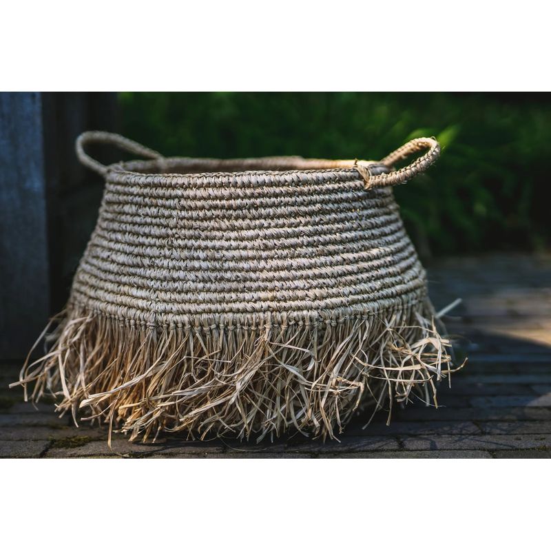 Bazar Bizar The Raffia Deluxe Baskets - Natural - L