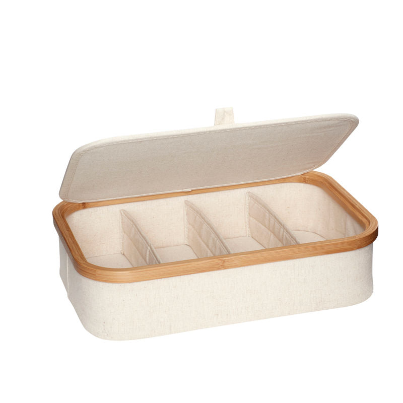 Boîtes de rangement écru beige Hübsch (Ensemble de 2)