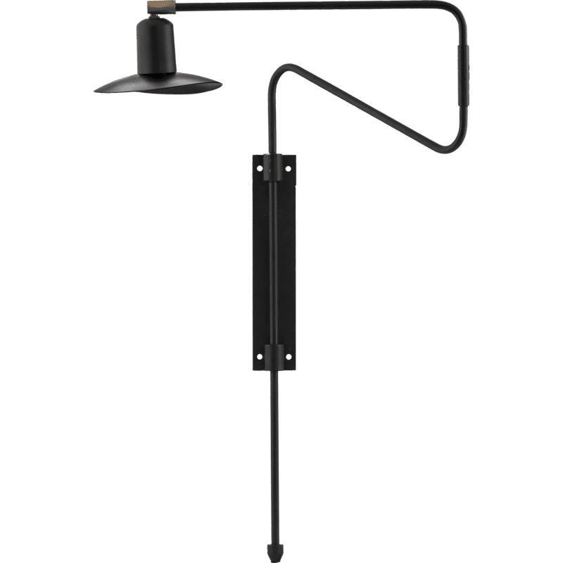 House Doctor Swing Wandleuchte, Schwarz