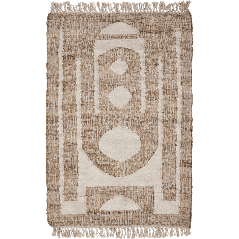 Alfombra Rostro de House Doctor, natural, blanco roto