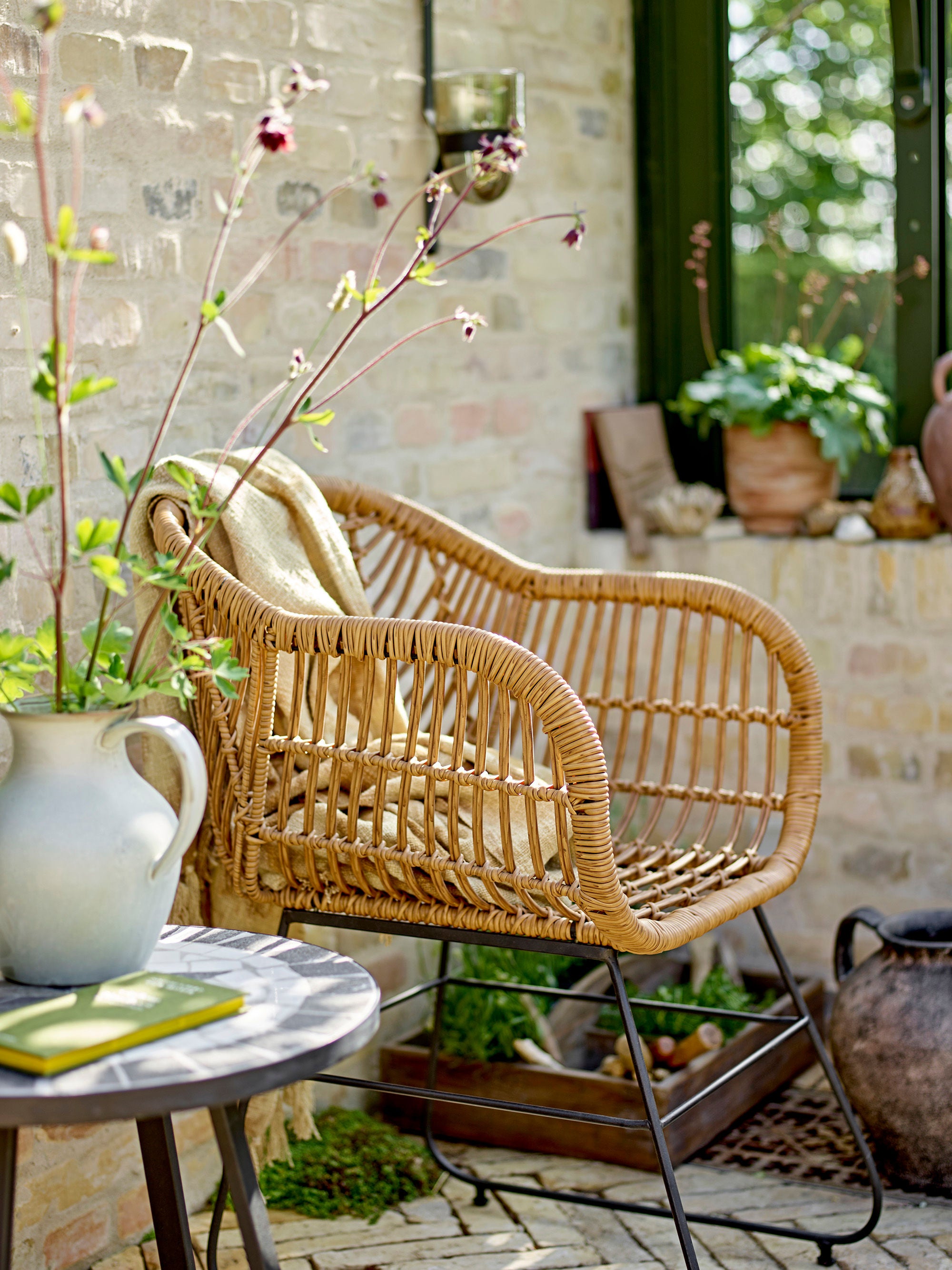 Bloomingville Cuma Deco Vaas, Bruin, Terracotta