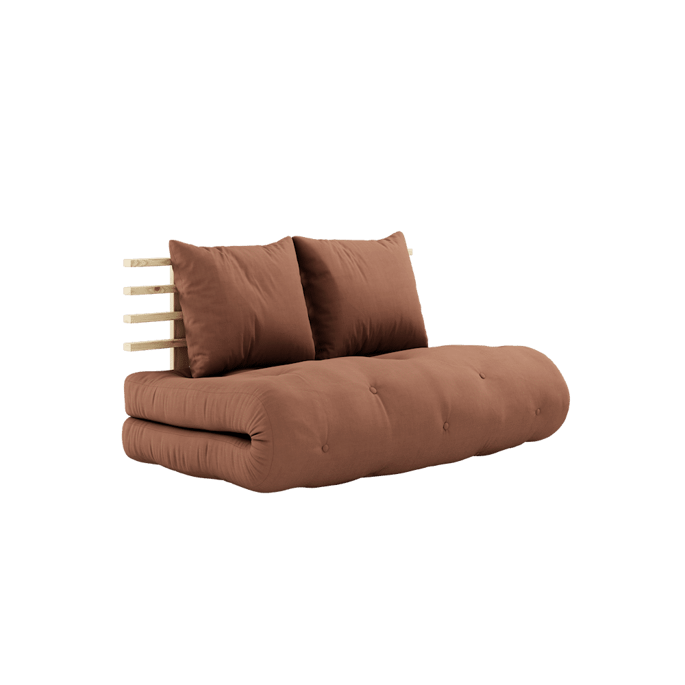 Karup Diseño SHIN SANO CLARO LACADO W. SHIN SANO COLCHÓN SET CLAY BROWN