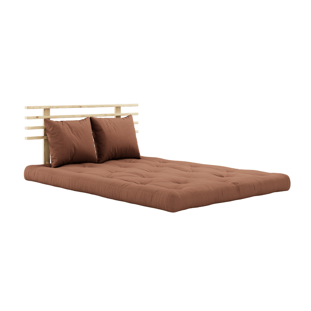 Karup Diseño SHIN SANO CLARO LACADO W. SHIN SANO COLCHÓN SET CLAY BROWN