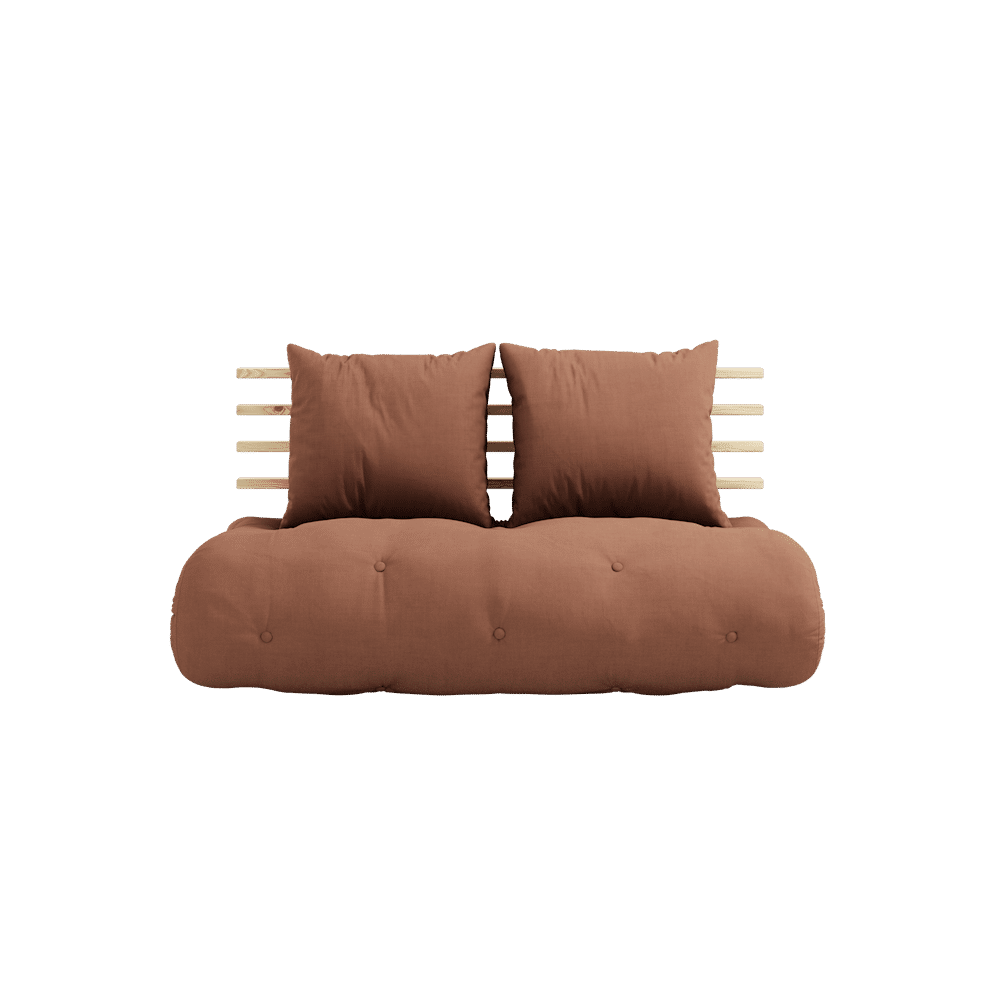 Karup Diseño SHIN SANO CLARO LACADO W. SHIN SANO COLCHÓN SET CLAY BROWN