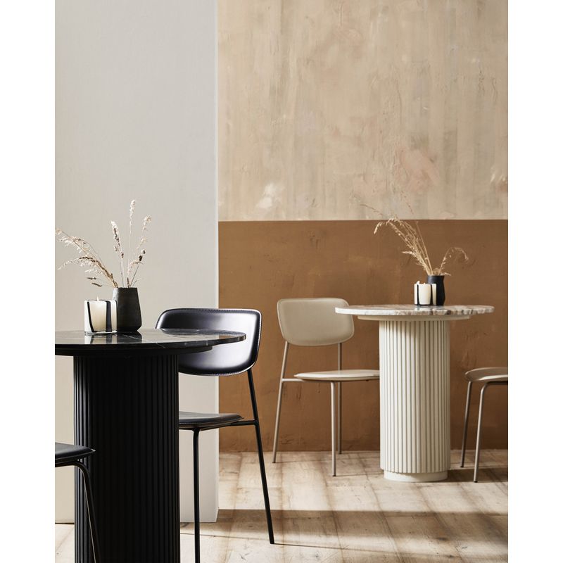 Nordal A/S Mesa de café ERIE-encimera de mármol negro